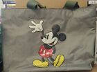 Disney Mickey Mouse Green Shoulder Tote Bag Sequins Inside Pockets Zipper NWOT