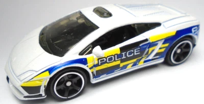 2021 MATCHBOX LAMBORGHINI GALLARDO LP 560-4 POLIZIA WHITE 2 5/8" DIECAST CAR - Image 1 of 4