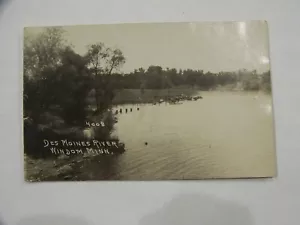 Windom Minnesota MN RPPC foto reale Des Moines fiume mezzaluna foto - Foto 1 di 2