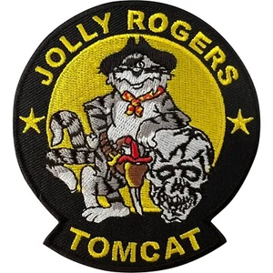 Parche Jolly Rogers Tomcat hierro coser en tela insignia bordada de la Marina de los Estados Unidos - Imagen 1 de 1