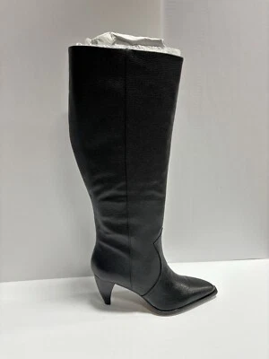 Vince Camuto Mujer Nally 2, Botas Altas Negras, Talla 7.5M, Pantorrilla Ancha Foto 1 de 4
