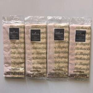 LOT of 4 Packages HALLMARK Tissue Wrapping MOTHER's DAY ~ Tissue Paper soft pink - Picture 1 of 3
