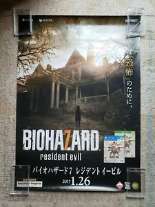 Biohazard Resident Evil 7 PS4 Capcom Promo B2 Poster - Picture 1 of 7