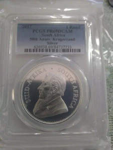 2017 PR69 DCAM Krugerrand 50th Anniversary Silver proof  - Picture 1 of 3