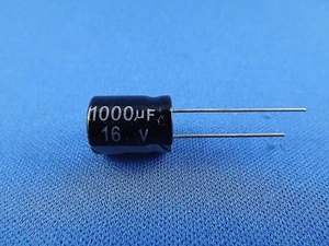 6x Elko 1000uF (µF), 16V radial - Bild 1 von 1