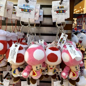 Super Nintendo World Toad & Toadette Keychain Set Plush Toy Super Mario Bros.USJ - Picture 1 of 24