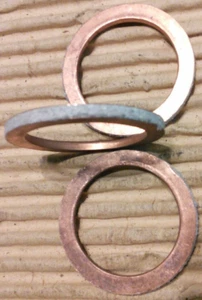 round exhaust pipe gasket crush washer 28 x 37 x 2.5mm Gilera 124 5V Sears 106SS - Imagen 1 de 9