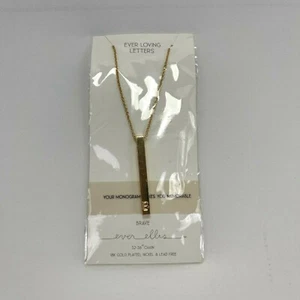 Ever Ellis "B" Monogram 18K Gold Plated Necklace - Nickel & Lead Free - Bild 1 von 3