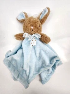 Dan Dee Lovey Security Blanket Snuggle Toy Newborn Rabbit Blue Rattles NWOT   - Picture 1 of 5