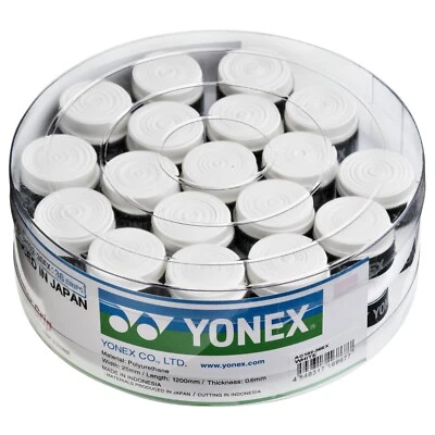 Yonex Super Grap Tennis Badminton Squash Overgrips 36er Box - Weiß