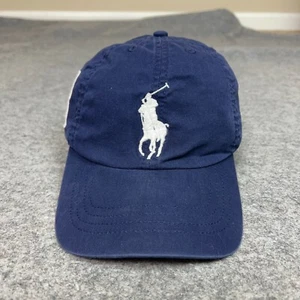 Polo Ralph Lauren Boys Hat One Size Blue White Big Pony Rugby Preppy Youth Kids - Picture 1 of 6