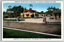 Hot Springs National Park, Arkansas - Oaklawn Tourist Court - Vintage Postcard