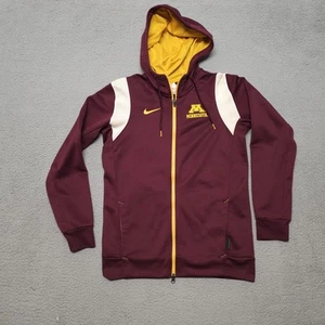 Nike Minnesota Golden Gophers Sweatshirt Men’s Size Small Full Zip Therma Fit - Picture 1 of 20