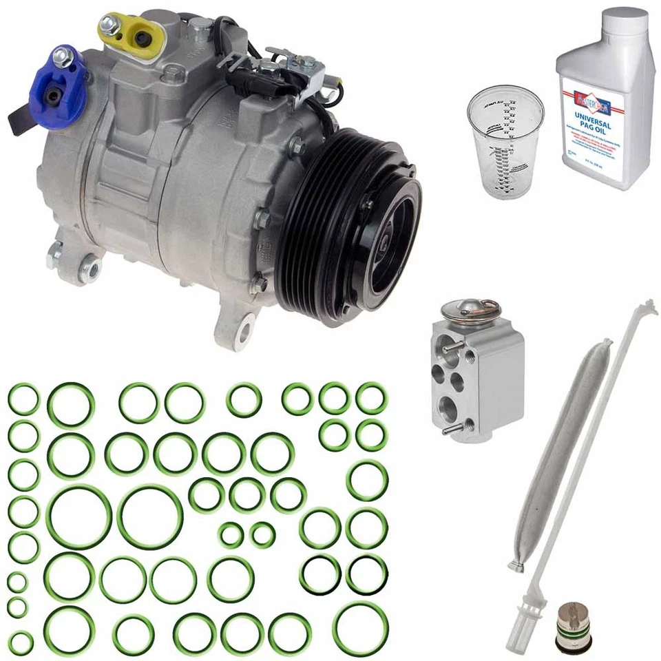 Compresor de aire acondicionado Omega para Dodge Durango 2012 2013 con kit de reparación de aire acondicionado TCP Foto 1 de 1