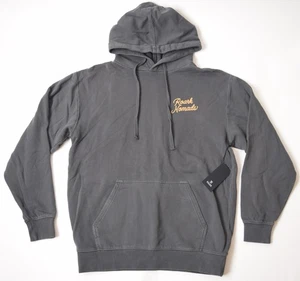 Neu mit Etikett Roark Nomads Badge Herrenpullover Fleece-Hoodie $ 69 M onyxgrau Baumwolle - Bild 1 von 5