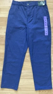 Womens G.H. BASS & CO. Dull Blue Chino Ankle Pants 98% cotton size 4 - Picture 1 of 7