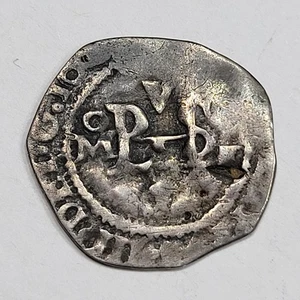 1620-1629 Mexico Cob 1/2 Real PARTIAL DATE Early Type Nice Silver *K827 - Picture 1 of 3