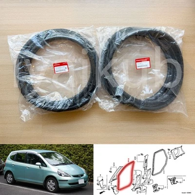 01-08 Original Honda FIT JAZZ GD Puerta Interior Delantera Pilar Resistente a la intemperie Sello de Goma Foto 1 de 4