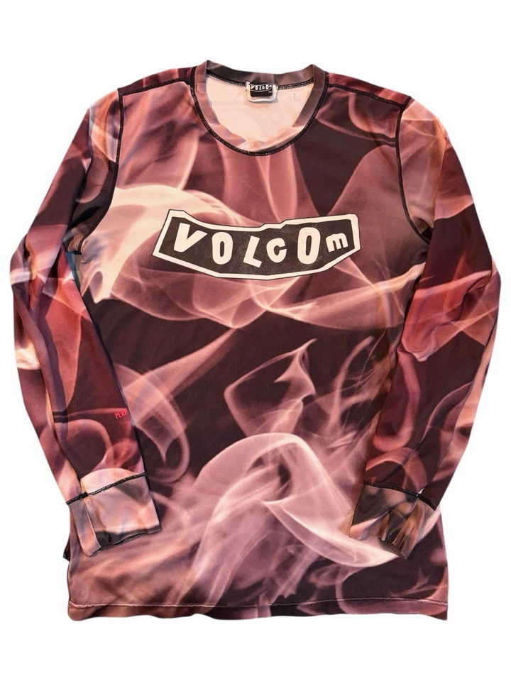 Vintage Volcom Men’s Sz Medium Brown Smoke Motocross Riding Jersey Moto MX - Image 1 of 4