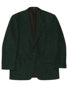 VALENTINO Mens 2 Button Blazer Jacket IT 50 Large Green Wool NF13 - Picture 1 of 3