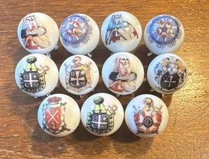 Order of the Demolay  Mason/Masonic/Freemason 5/8' GLASS MARBLES & stands - Bild 1 von 1