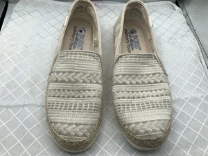 Bobs from Skechers SN 113237 Damen-Slipper Größe 6 | beige gewebt | Memory - Bild 1 von 7