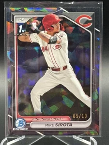 2024 Bowman Draft Sapphire MIKE SIROTA 1st Black Refractor /10 - Picture 1 of 11