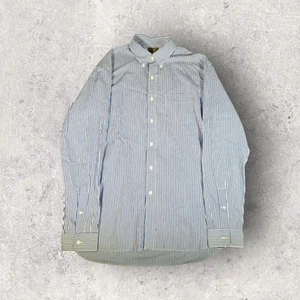 Rugby By Ralph Lauren Oxford Striped Long Sleeve Button Up Mens Size 16 NWT - Picture 1 of 12