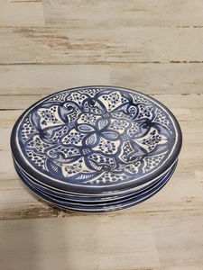 Pottery Barn 4er Set Medina Steinzeug Dessert Vorspeise Teller 6,5" gemischt - Bild 1 von 4