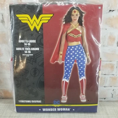 Wonder Woman Adult XL 14-16 Halloween Costume Cosplay DC Justice League - Image 1 of 2
