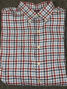 Camisa Vineyard Vines The Whale manga larga abotonada para hombre talla XLT cuadros - Imagen 1 de 6
