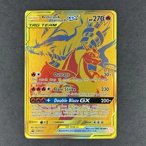 Pokemon Reshiram & Charizard GX Sun & Moon Promo #SM247 - Picture 1 of 3