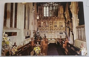 Vintage 70s Postcard Trinity Chapel Parish Church Of St. John Baptist - Picture 1 of 2