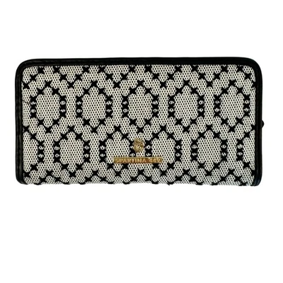 Spartina 449 Bifold Wallet City Market Cross Stitch Geometric Black White - Image 1 of 4