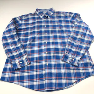 Brooks Brothers REGENT XL 100% Supima Cotton Plaid Casual Collar Shirt Blue - Picture 1 of 8