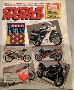 December 1987 Cycle World Magazine 25th Anniversary Preview 1988 Bikes - Picture 1 of 3