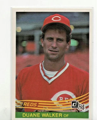 1984 Donruss MLB Baseball #325 Duane Walker Cincinnati Reds - Image 1 of 2