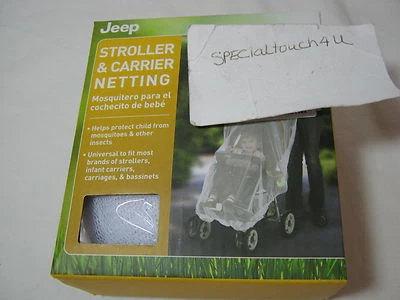 New Jeep White Stroller & Carrier Netting  - Help Protect Child From Insects  - Image 1 of 3
