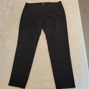 Eileen Fisher Pants XL Black Skinny Heavy Thick Stretch Pull On Elastic  - Picture 1 of 7