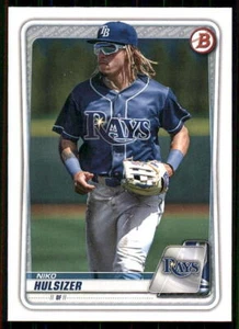 Bowman Draft Base Paper Prospect BD-1 2020 Niko Hulsizer Rays - Imagen 1 de 2