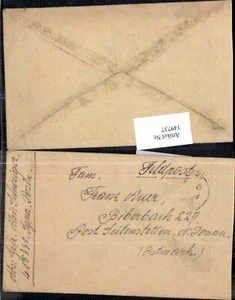 149737,Feldpost Biberbach Seitenstetten Ostmark von Posen Alois Schwaiger an Aue - Bild 1 von 1