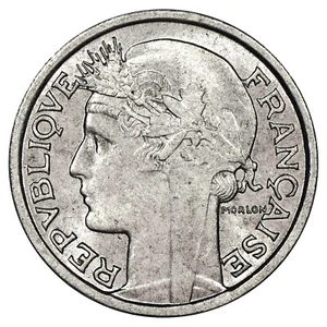 France 50 centimes Morlon 1947 B SUP/SPL aluminium F.194/11 Gad.426b KM.894a.2 - Imagen 1 de 2