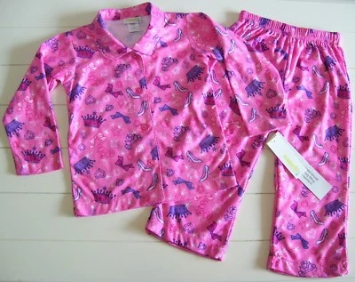 Niñas Capelli Niños 2 Piezas Rosa Princesa Cenicienta LS Camisa y Pantalones Pijama Talla 3  Foto 1 de 4