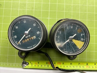 1971 Honda Cb175 CB 175 speeometer speedo tach tachometer gauges UNTESTED  - Image 1 of 4
