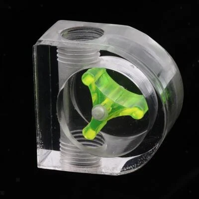 Wasserkühlungs-Durchflussmesser Acryl g1 / 4 Gewinde Durchflussanzeiger 2Wege - Bild 1 von 4