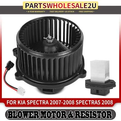 New Front HVAC Blower Motor & Resistor Kit for Kia Spectra 07-08 Spectra5 2008 - Image 1 of 4