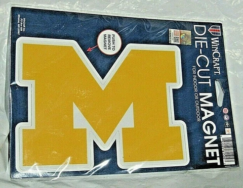 NCAA Michigan Wolverines 8 inch Auto Magnet Die-Cut Logo by WinCraft Cover