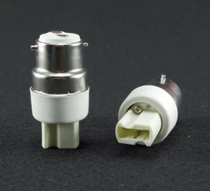 2 Stück Bajonett B22 auf G9 Sich Halogen LED Glühbirne Adapter DHL - Bild 1 von 3