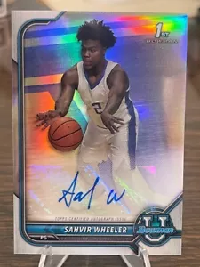 2022-23 Bowman U Chrome Refractor Sahvir Wheeler Auto #BCPA-SW - Bild 1 von 2