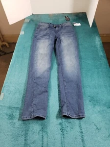 Buffalo Jeans Sz Large Youth Boys Blue Denim Pants Mid Rise Skinny NWT - Picture 1 of 16